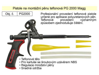 PG2000_Pistole na montážní pěnu teflonová PG2000