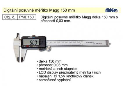 PMD150_Posuvné měřítko digitální Magg 150mm