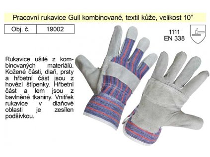 FF HS-01-001_Pracovní rukavice kombinované Gull vel. 10" FF HS-01-001