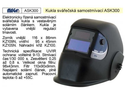 ASK300_Svářecí kukla samostmívací ASK 300