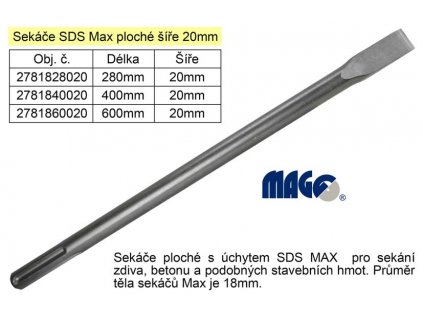 2781828020_Sekáč  SDS MAX plochý 20x280mm