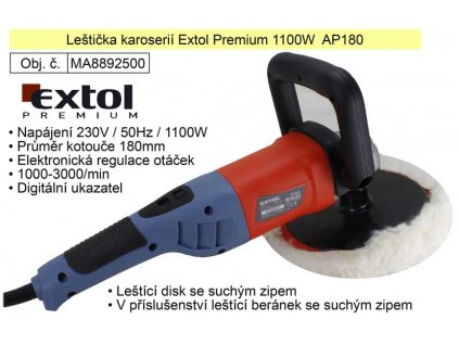 MA8892500_Leštička karoserií Extol Premium 1100W  AP180