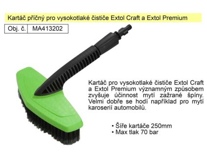 MA413202_Kartáč příčný pro vysokotlaké čističe Extol