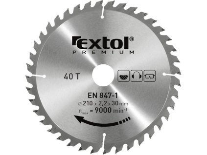 MA8803250_kotouč pilový s SK plátky, 350x2,5x30mm, 28T, šířka SK plátků 3,5mm, SK, EXTOL PREMIUM