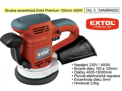 MA8894202_Bruska excentrická 150 mm 450 W Extol Premium 8894202