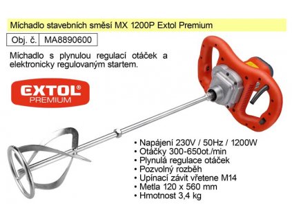 MA8890600_Míchadlo stavebních směsí MX 1200 P Extol Premium