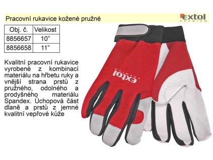 MA8856655_Pracovní rukavice kožené pružné velikost  8"