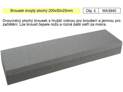 MA3940_Brousek dvojitý plochý 200x50x25mm