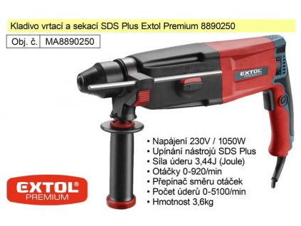 MA8890250_Kladivo vrtací a sekací SDS Plus Extol Premium 8890250