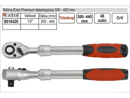 MA8816420_Gola ráčna Extol Premium teleskopická 1/2"