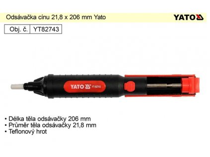 YT-82743_Odsávačka cínu 21,8 x 206 mm Yato