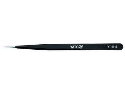 YT-6916_Pinzeta nerezová  špičatá s antistatickým povlakem 140mm Yato