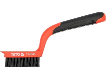 YT-6349_Kartáč drátěný ruční 180 mm nylon