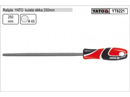YT-6221_Rašple  YATO kulatá délka 250mm