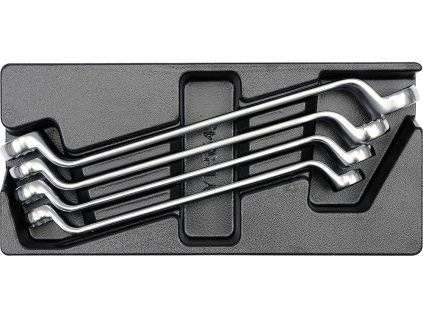 YT-5543_Vložka do zásuvky, YT-5543, klíče očkové, zahnuté, 21 – 32 mm, sada 4 kusy, Yato