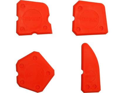 YT-5261_Stěrky na silikonové tmely tvarované sada 4 kusy, špachtle