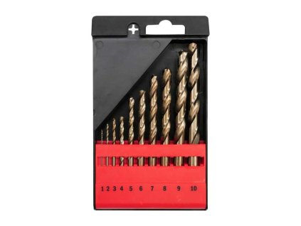 YT-41603_Sada vrtáků na kov HSS-COBALT 1-10mm 10 kusů