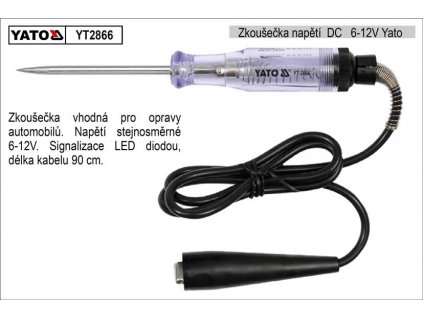 YT-2866_Zkoušečka napětí DC   6-12V Yato