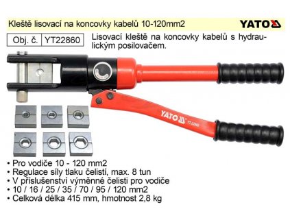 YT-22860_Kleště lisovací na koncovky kabelů 10-120mm2