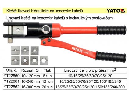 YT-22861_Kleště lisovací na koncovky kabelů 16-240mm2