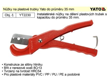 YT-2230_Nůžky na plastové trubky Yato do 35 mm