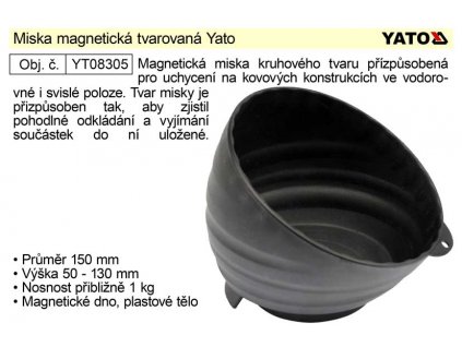 YT-08305_Miska magnetická tvarovaná Yato