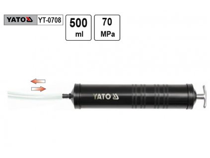 YT-0708_Pumpa olejová injekční YATO, 500ml, s jednou hadičkou