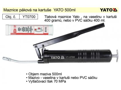 YT-0700_Maznice páková na kartuše  YATO 500ml