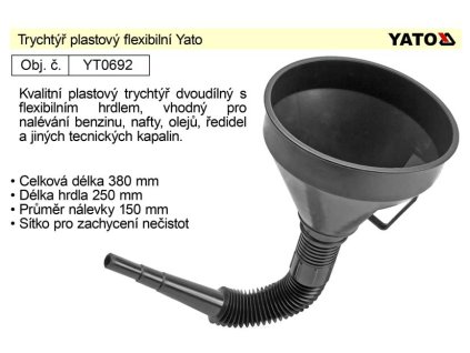 YT-0692_Trychtýř flexibilní plastový Yato