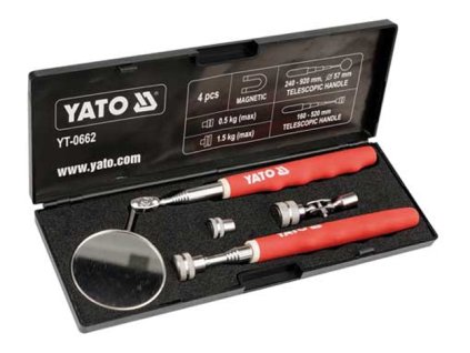 YT-0662_Inspekční sada čtyř dílná zrcátko a magnetické vytahovače Yato