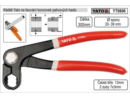 YT-0608_Kleště Yato na lisování koncovek palivových hadic
