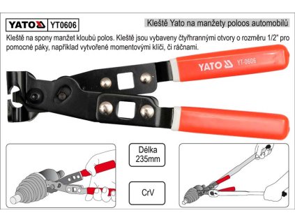 YT-0606_YATO Kleště na manžety poloos YT-0606