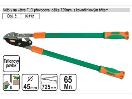 TO-99112_Nůžky na větve FLO 725mm kovadlinkový břit převodové