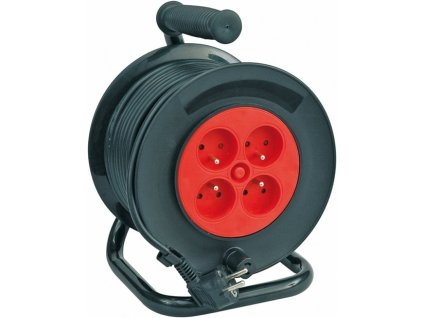 TO-82685_Kabel prodlužovací 50 m 4 zásuvky typ E buben