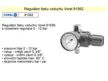 TO-81562_Regulátor tlaku vzduchu Vorel 81562