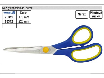 TO-76311_Nůžky kancelářské Vorel 170mm