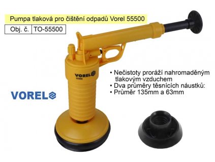 TO-55500_Pumpa tlaková pro čištění odpadů Vorel 55500
