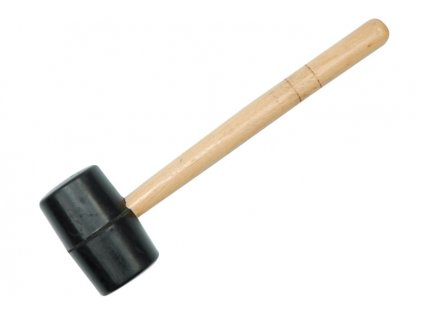 TO-33550_Palička gumová, černá, 245 g, s dřevěnou násadou, 45 mm, Vorel
