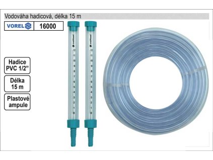 TO-16000_Vodováha  hadicová délka 15m 1/2"