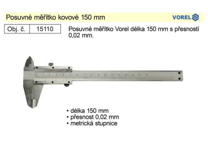 TO-15110_Posuvné měřítko kovové 150mm