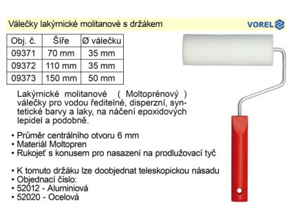 TO-09372_Váleček lakýrnický molitanový s držákem šíře 110mm