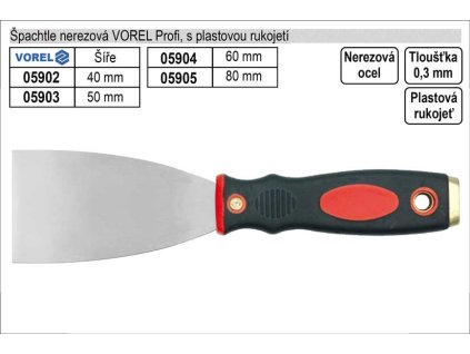 TO-05902_Špachtle nerezová   Profi 40mm