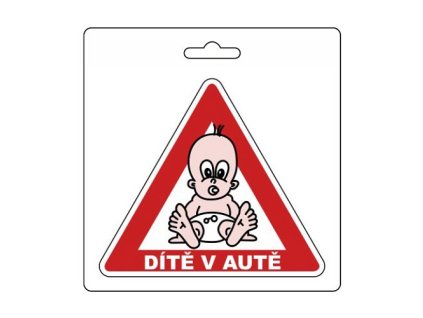 AT-34490_Samolepka DÍTĚ V AUTĚ (105 x 120 mm)