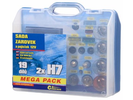 AT-08518_Žárovky 12V servisní box MEGA H7+H7+pojistky