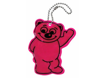 AT-01725_Přívěšek reflexní BEAR - fialový