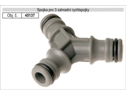 45137_Spojka pro 3 zahradní rychlspojky
