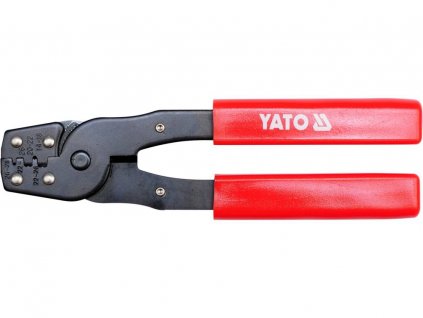 YT-2255_Kleště na lisování konektorů (fastonů), neizolovaných, délka 180 mm, Yato