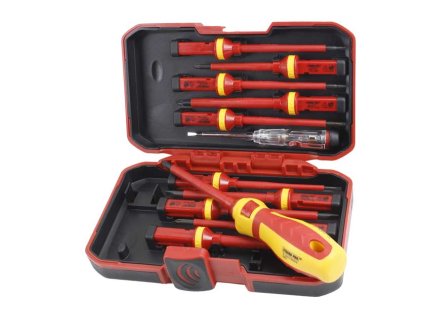 TR239562_STREND PRO Šroubováky elektrikářské, VDE, sada 12 dílů, v kufříku od >>>15.10.2025