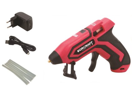 TR114092_Aku tavná lepící pistole 7mm, USB nabíjecí, Worcraft CGG-3,6Li , 114092