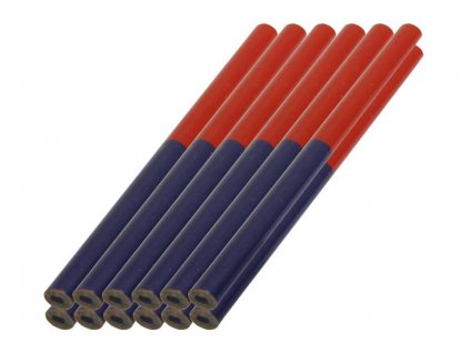 TR222960_Tužky tesařské 175mm červeno/modré sada 12 kusů